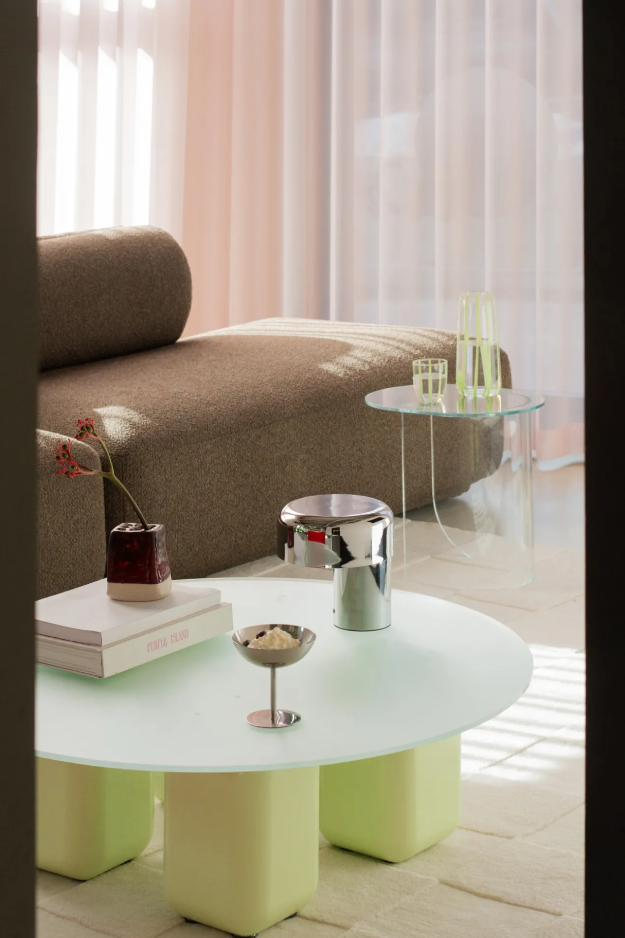Salontafel Uma frosted green