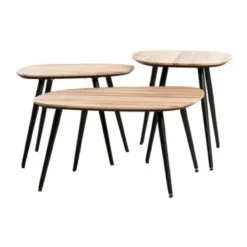 Salontafel Viejo naturel - set van 3