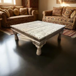 Salontafel vierkant groot uniek naturel