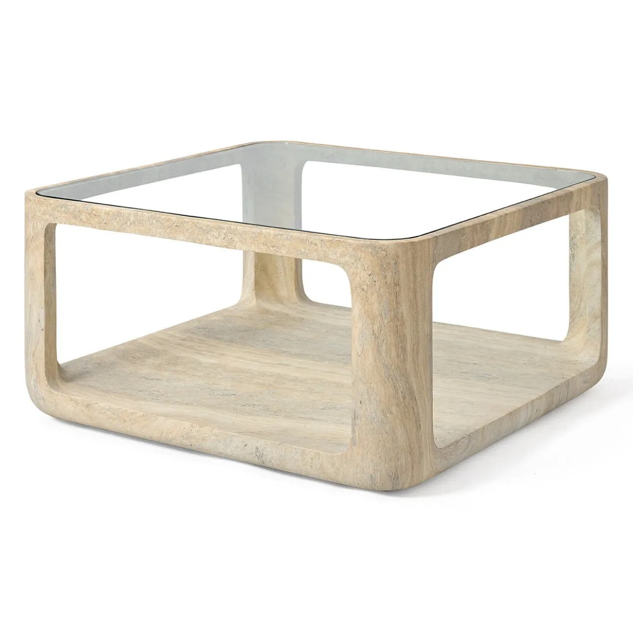 Salontafel Yobeko Travertine Texture