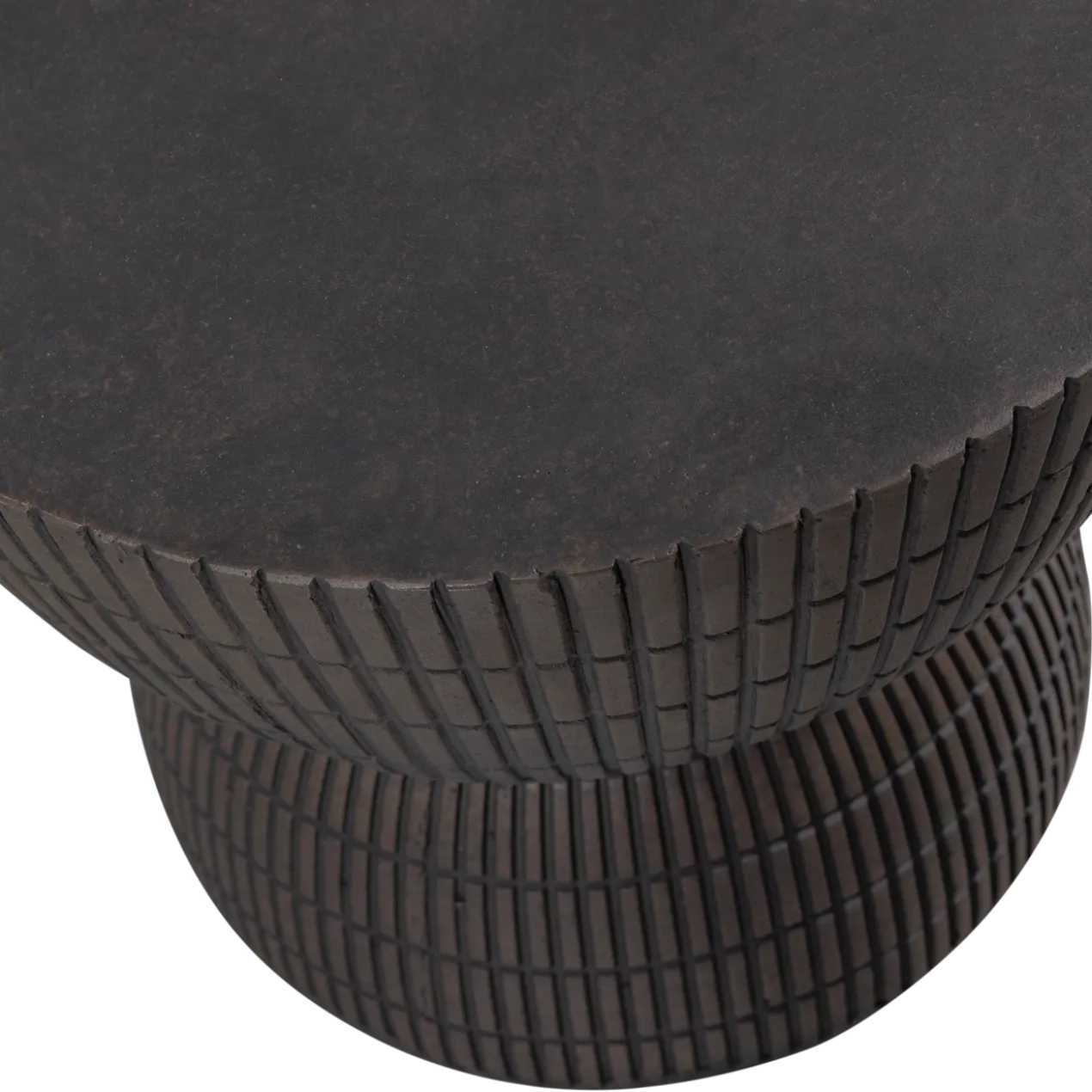 Samson bijzettafel fiber clay coffee 35xo40 cm