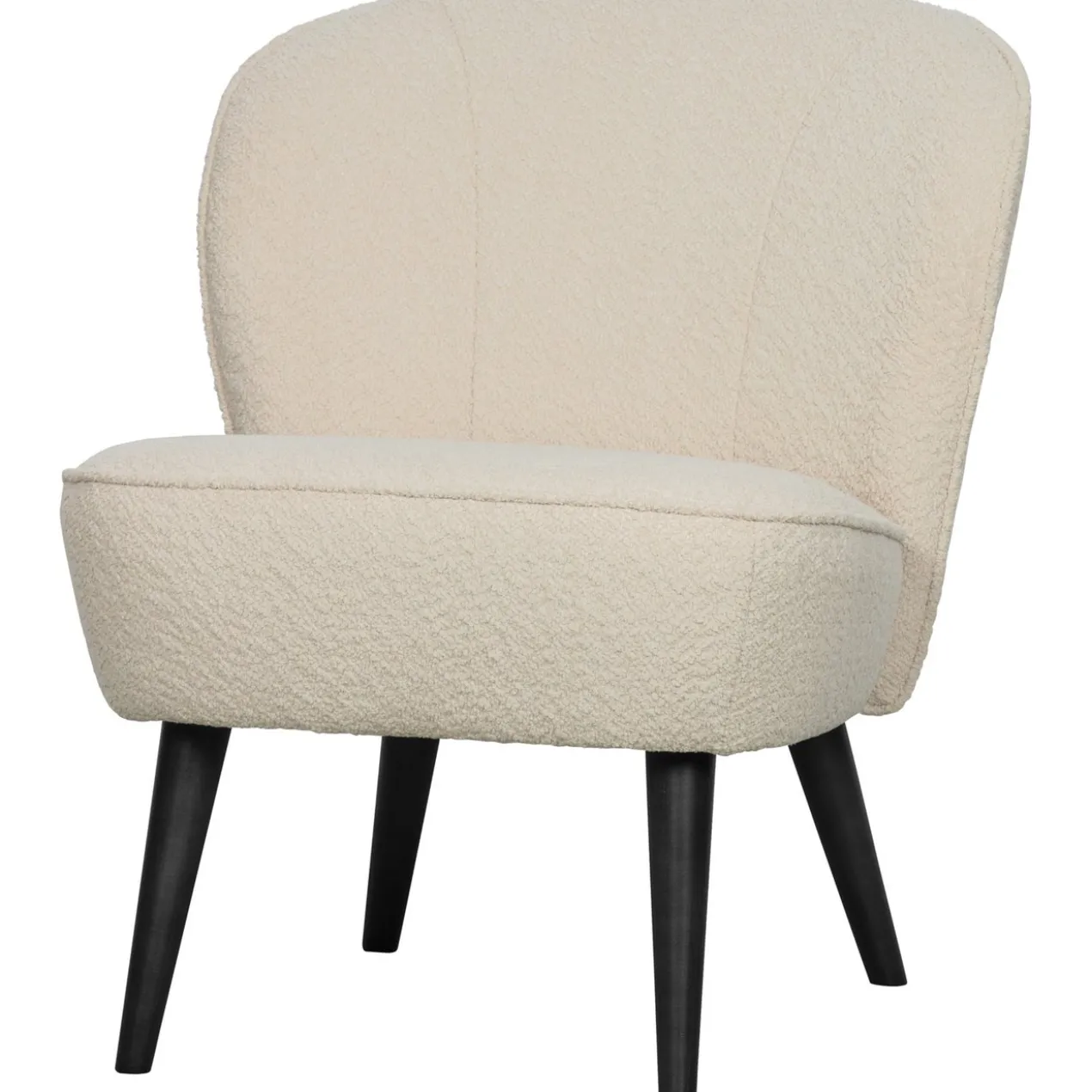 Sara fauteuil boucle creme