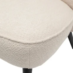 Sara fauteuil boucle creme