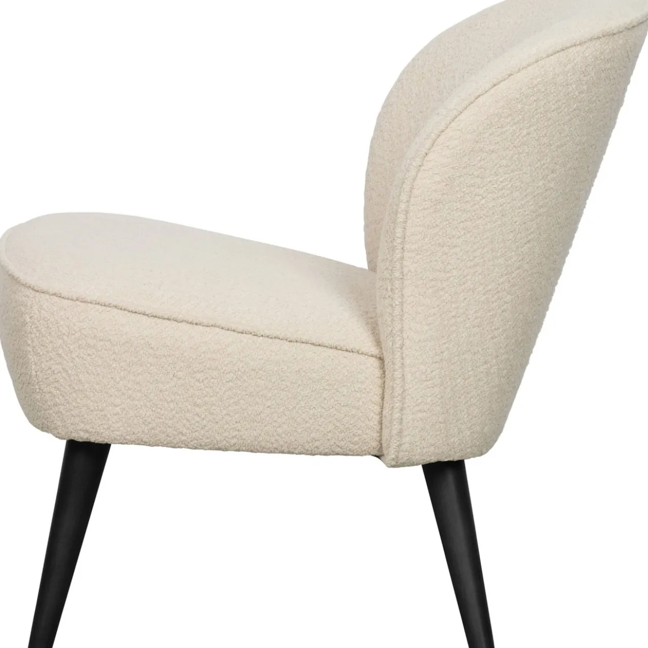 Sara fauteuil boucle creme
