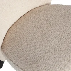 Sara fauteuil boucle creme