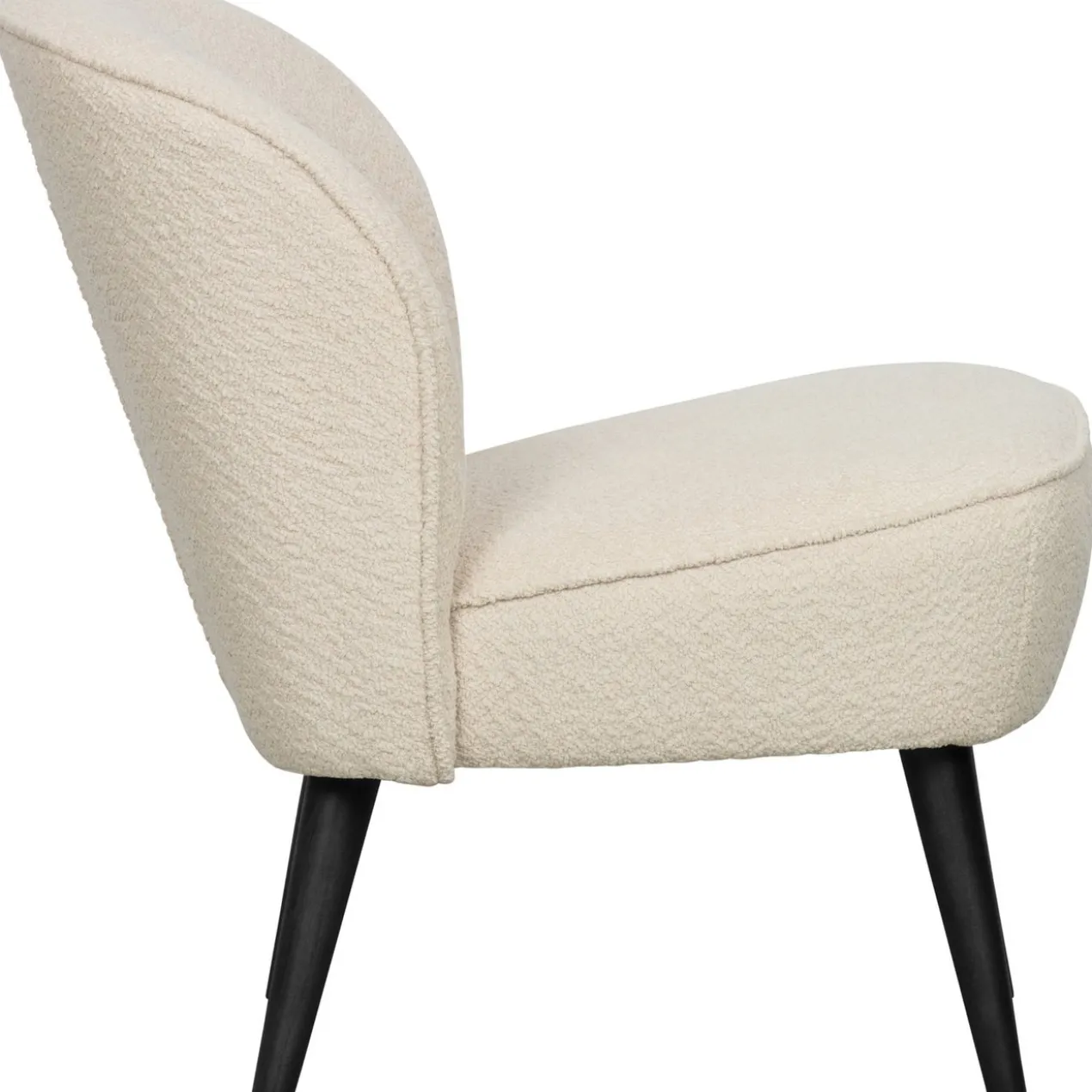 Sara fauteuil boucle creme