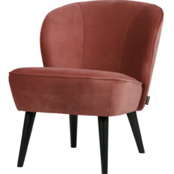 Sara fauteuil velvet bordeauxrood [fsc]
