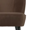 Sara fauteuil velvet donkerbruin [fsc]