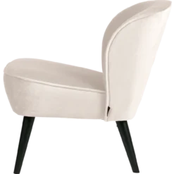 Sara fauteuil velvet off white [fsc]