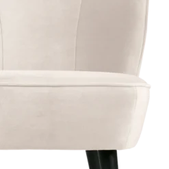 Sara fauteuil velvet off white [fsc]
