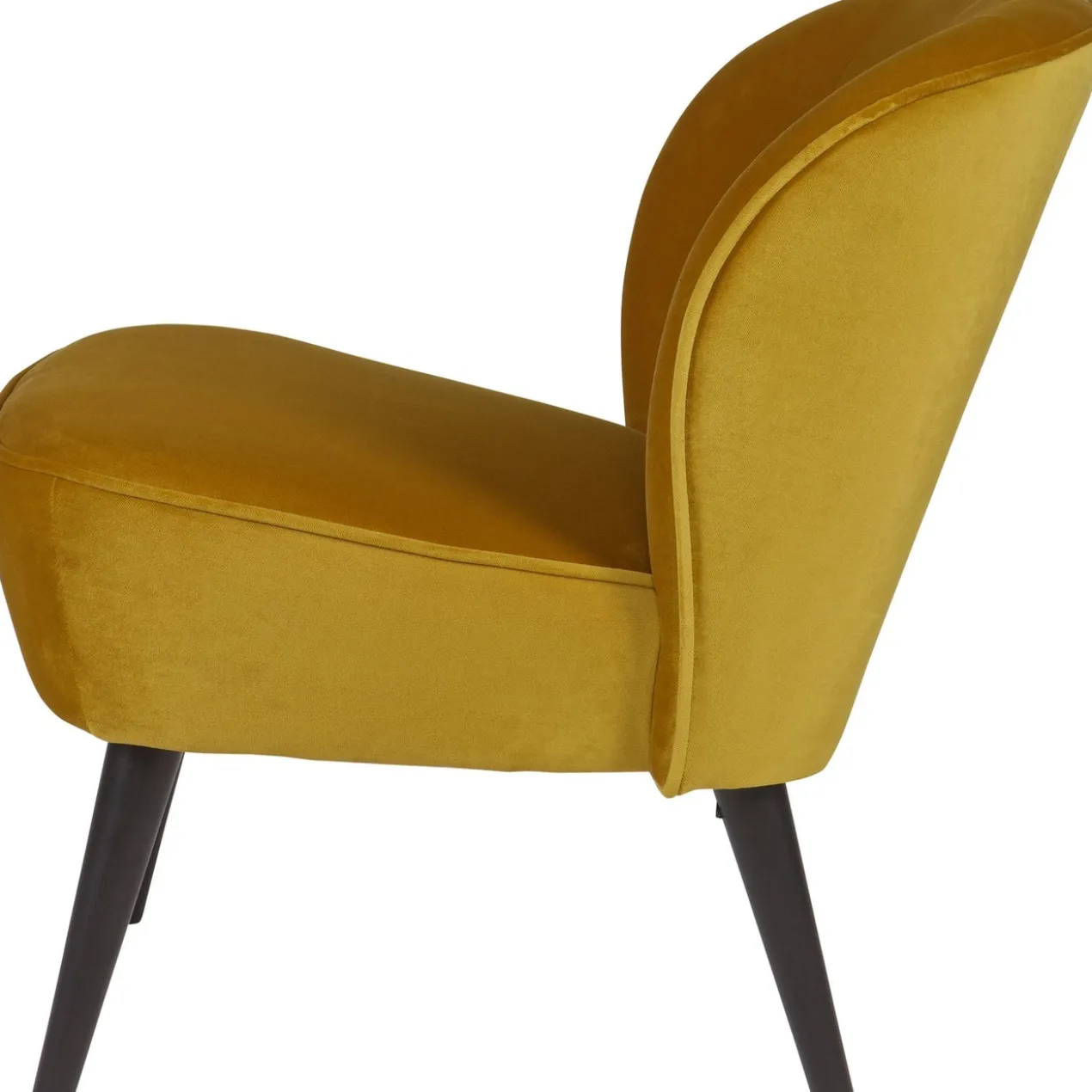 Sara fauteuil velvet oker