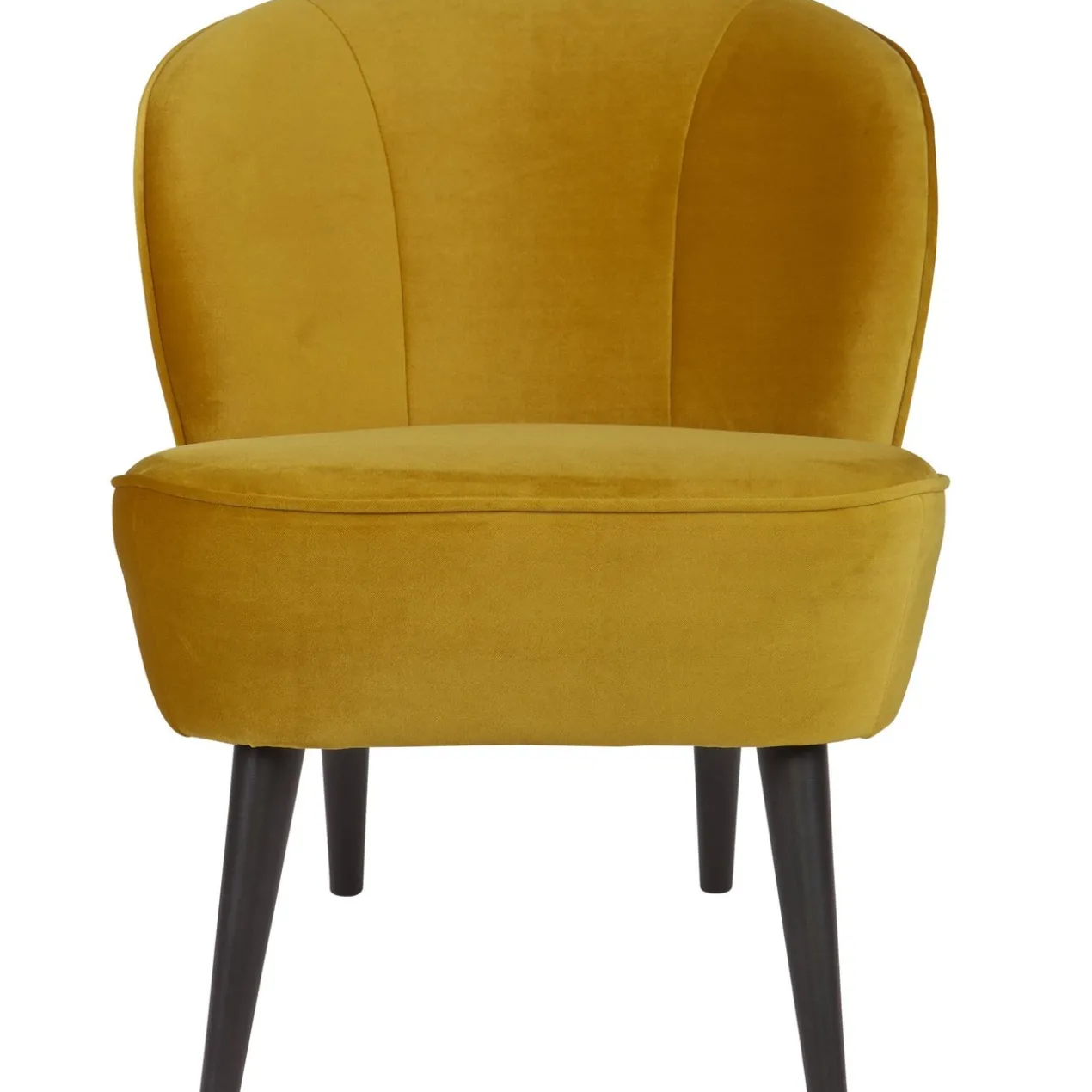 Sara fauteuil velvet oker
