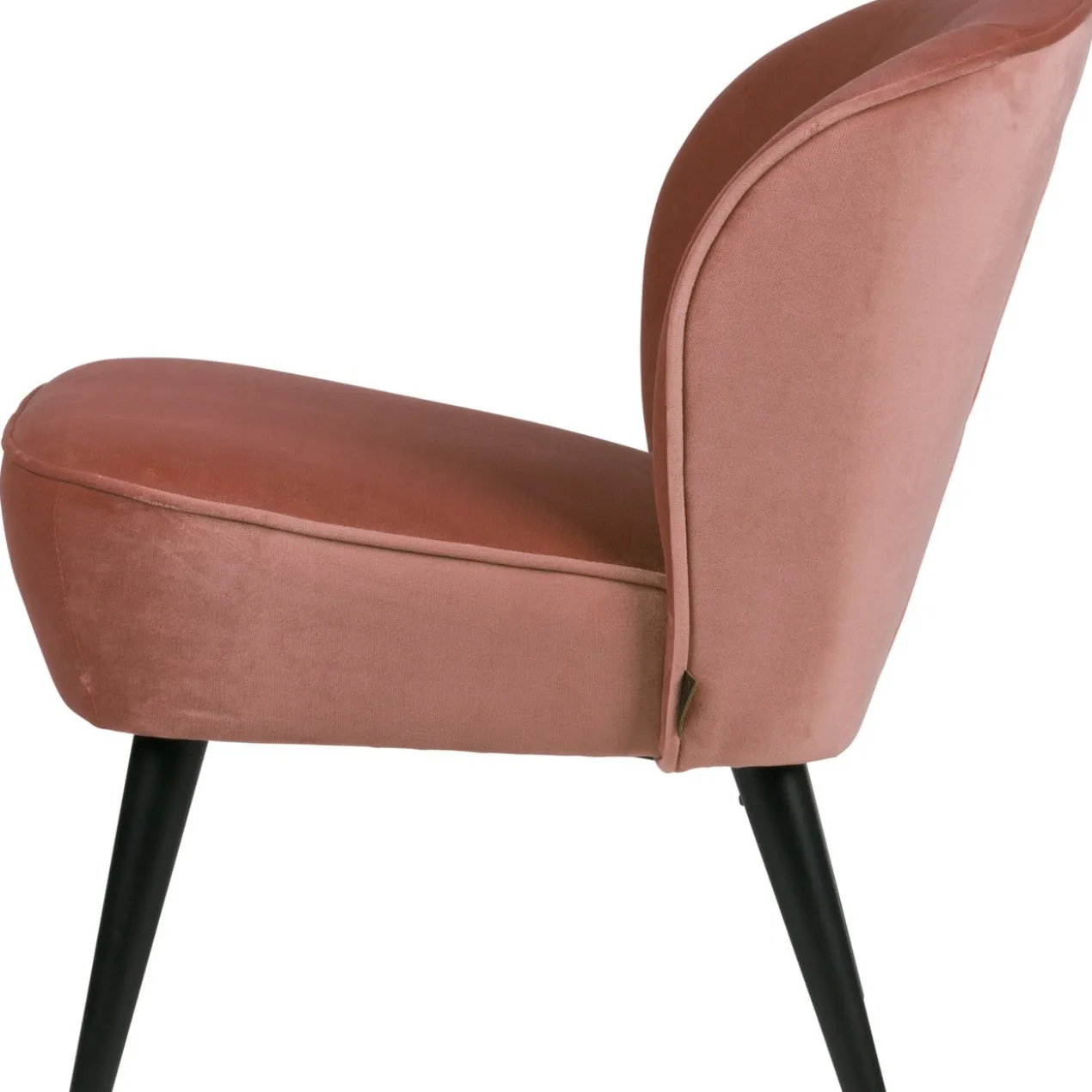 Sara fauteuil velvet oud roze
