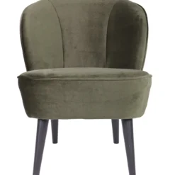 Sara fauteuil velvet warm groen