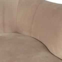 Sara lounge fauteuil links velvet khaki