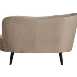 Sara lounge fauteuil links velvet khaki