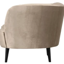 Sara lounge fauteuil links velvet khaki