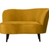 Sara lounge fauteuil rechts velvet oker