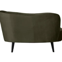 Sara lounge fauteuil rechts velvet warm groen