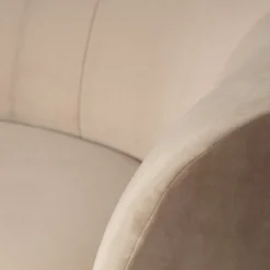 Sara lounge fauteuil rechts velvet khaki