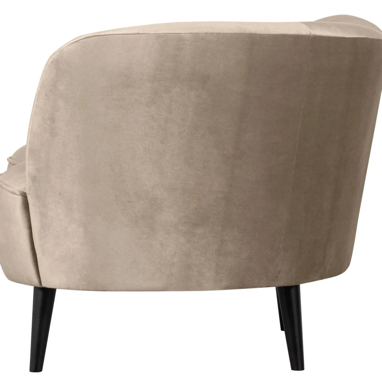 Sara lounge fauteuil rechts velvet khaki