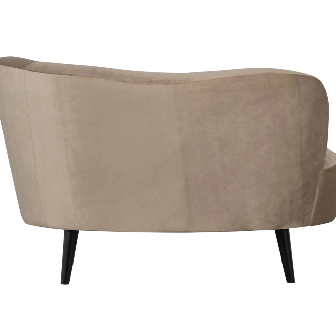 Sara lounge fauteuil rechts velvet khaki