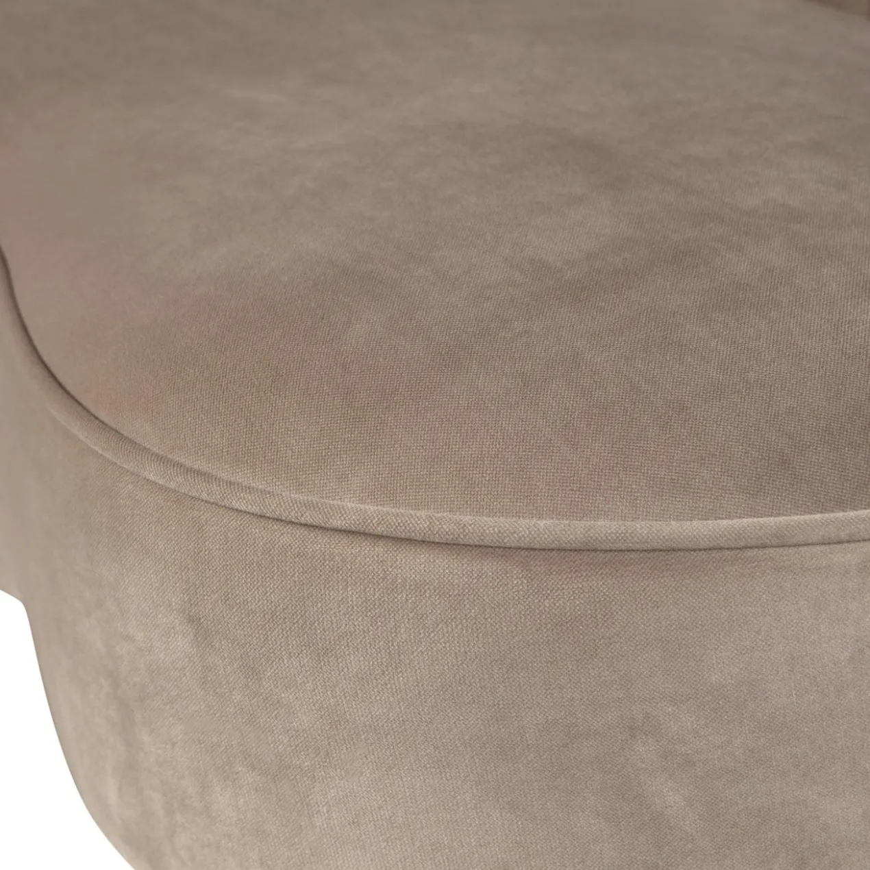 Sara lounge fauteuil rechts velvet khaki