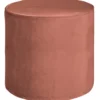 Sara poef hoog velvet oud roze 46xo46