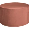 Sara poef laag 36xo60 cm velvet oudroze