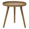 Sasha bijzettafel o41 cm hout honinggeel [fsc]