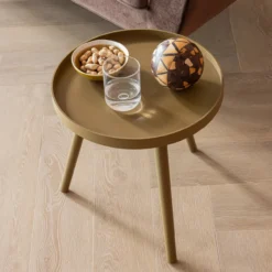 Sasha bijzettafel o41 cm hout honinggeel [fsc]