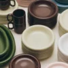 Schaal Barro burgundy - set van 2