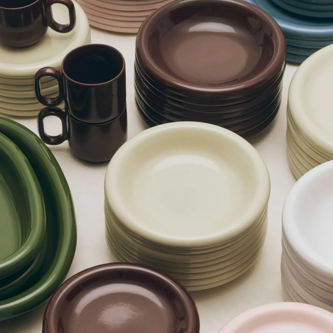 Schaal Barro burgundy - set van 2