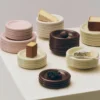 Schaal Barro pistachio - set van 2