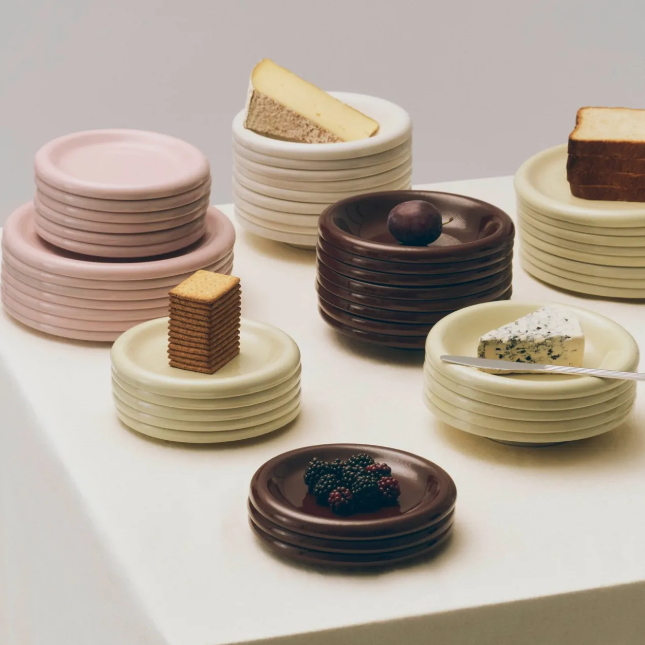 Schaal Barro pistachio - set van 2