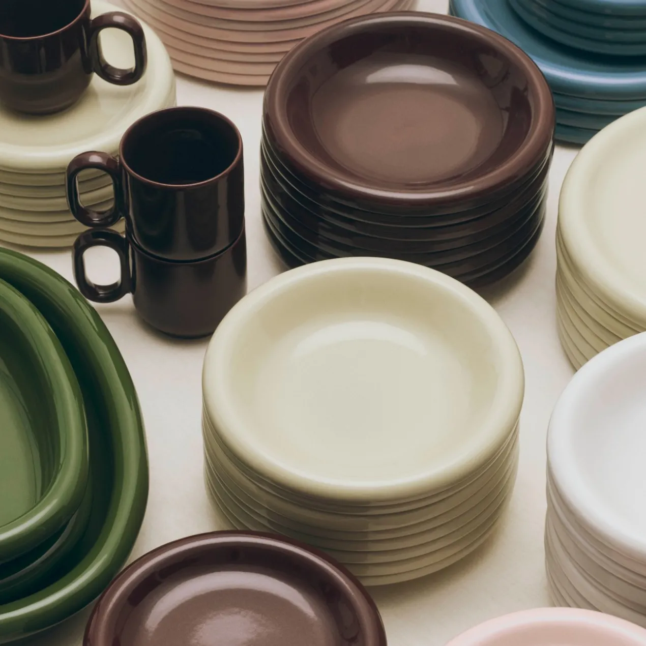 Schaal Barro pistachio - set van 2
