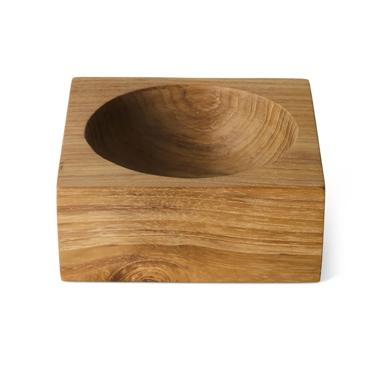 Schaal Teak cube bowl S