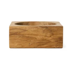 Schaal Teak cube bowl S