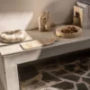 Schaal Travis beige travertin