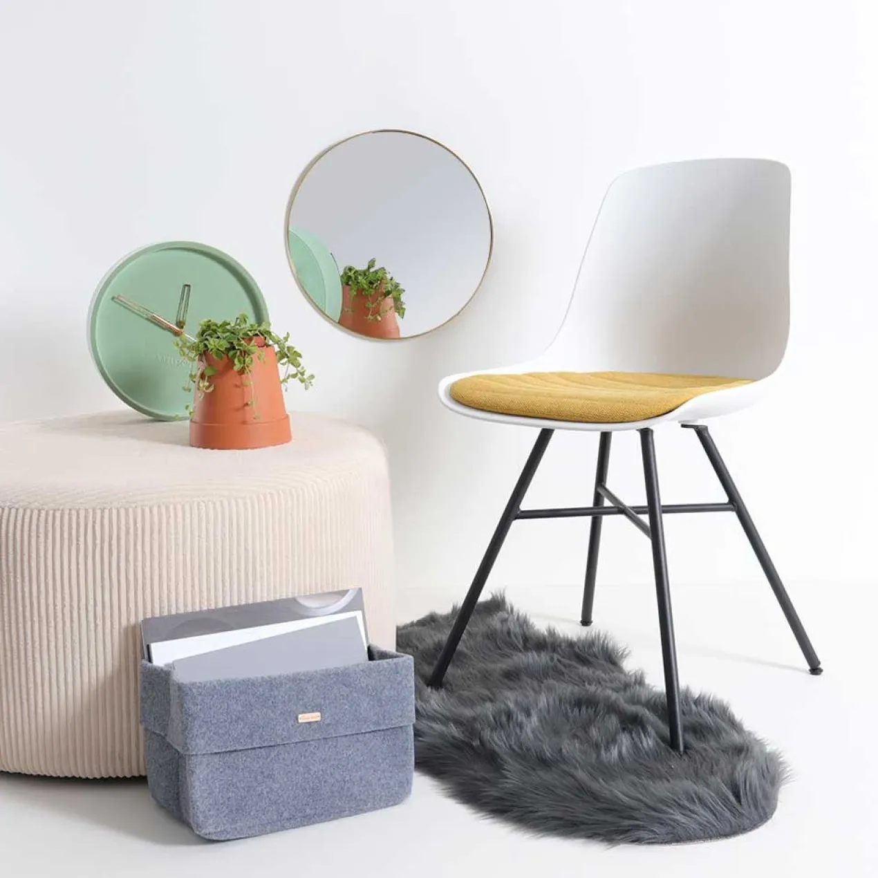 Schapenvacht Benthe polyester Bruin