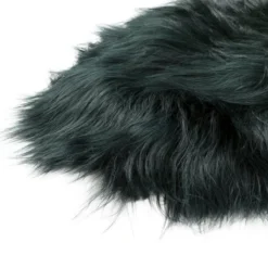 Schapenvacht icelandic dark green longhair 100×65 cm