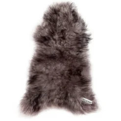 Schapenvacht icelandic melange grey longhair 100x65 cm