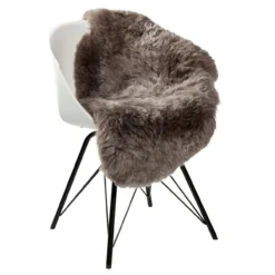 Schapenvacht icelandic taupe shorthair 100×65 cm