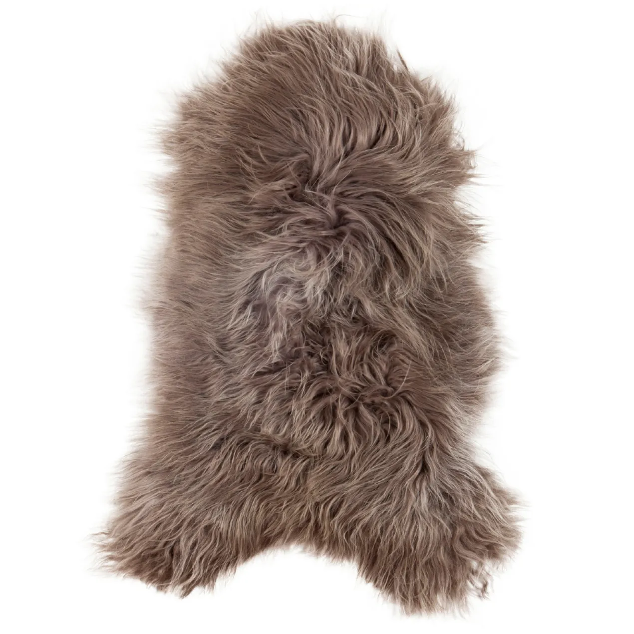 Schapenvacht icelandic taupe longhair 100×65 cm