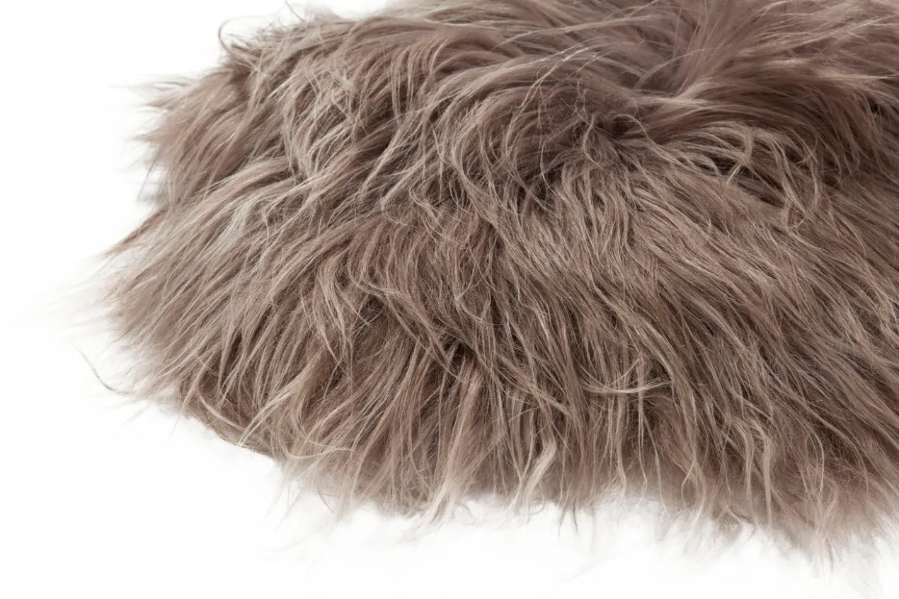Schapenvacht icelandic taupe longhair 100×65 cm