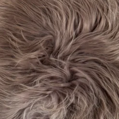 Schapenvacht icelandic taupe longhair 100×65 cm
