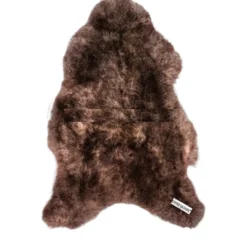 Schapenvacht longhair chestnut 100×65 cm