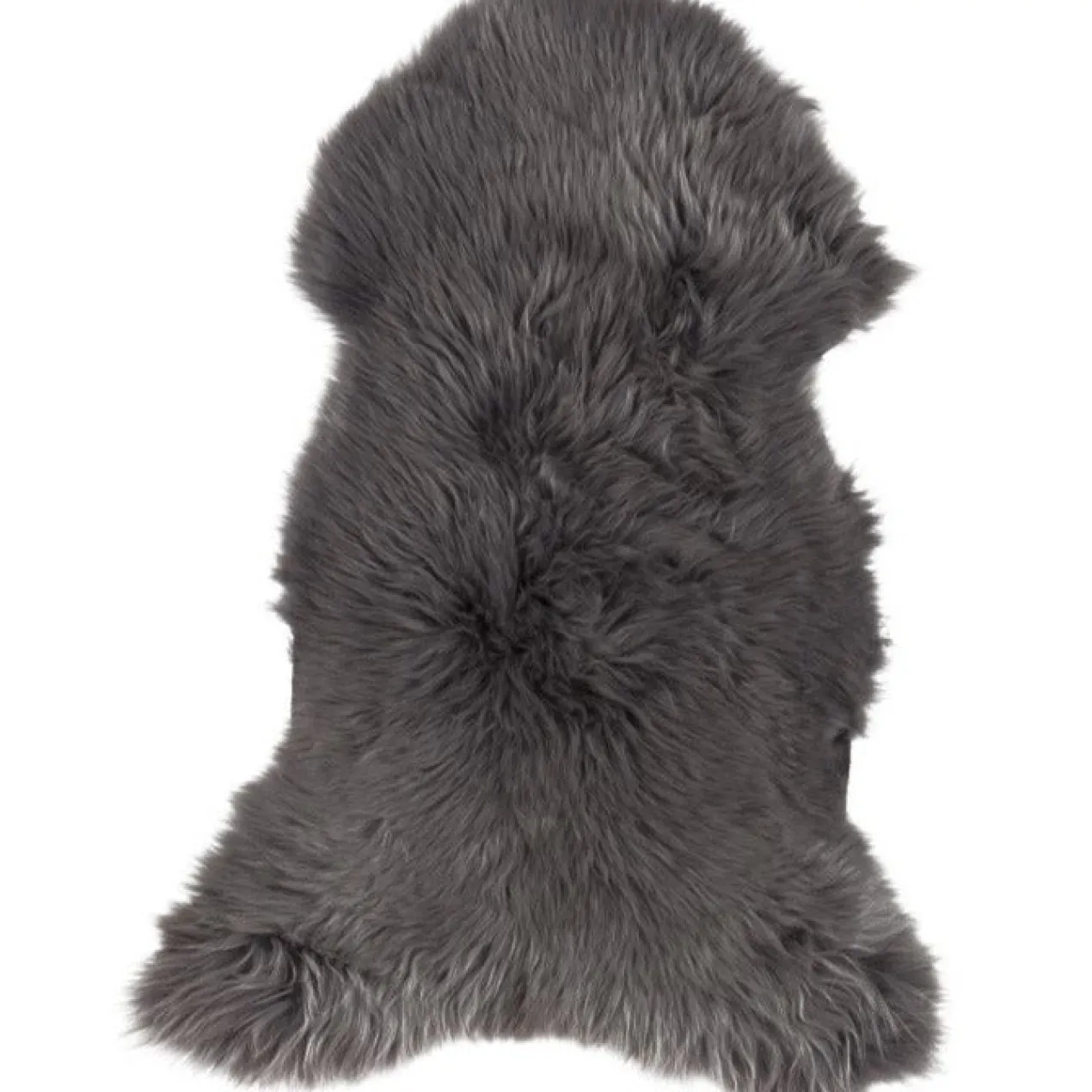 Schapenvacht longhair dark grey 100×65 cm