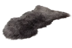 Schapenvacht longhair dark grey 100×65 cm