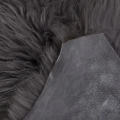 Schapenvacht longhair dark grey 100×65 cm